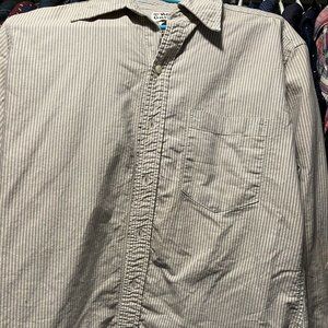 rogues gallery long sleeve button down shirt size L